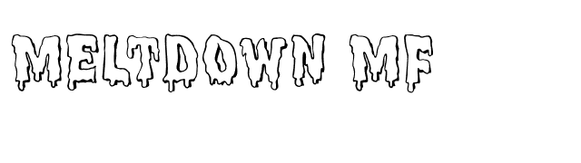 Meltdown MF font preview