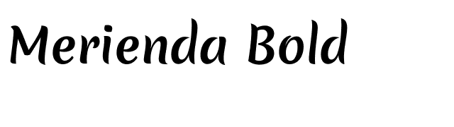 Merienda Bold font preview