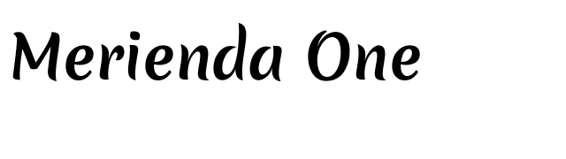 Merienda One font preview