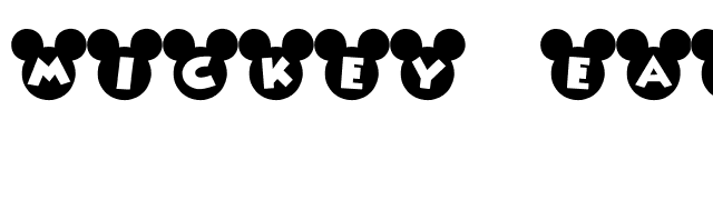 Mickey Ears font preview