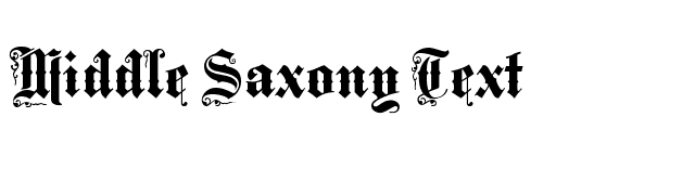 Middle Saxony Text font preview