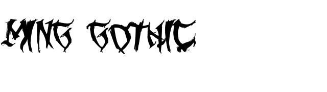 ming-gothic font preview