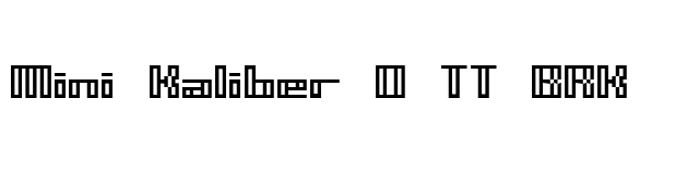mini-kaliber-o-tt-brk font preview