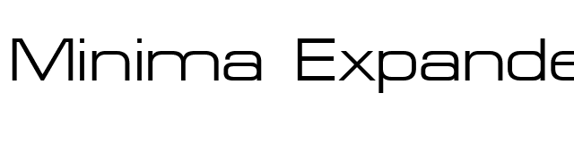 Minima Expanded SSi Expanded font preview