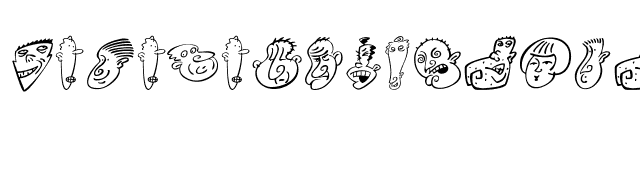 MiniPicsHeadBuddies font preview