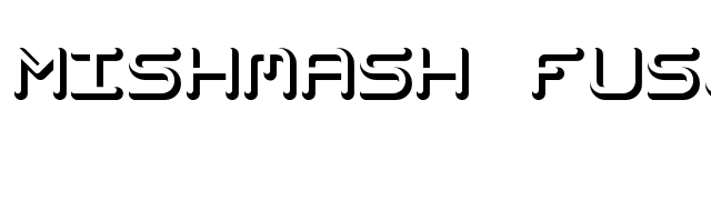 Mishmash Fuse BRK font preview