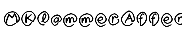 MKlammerAffen-Medium font preview