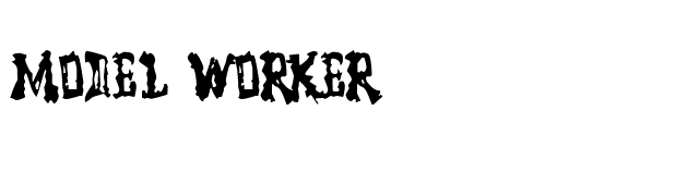 Model Worker font preview