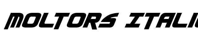 Moltors Italic font preview