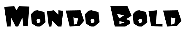 Mondo Bold font preview