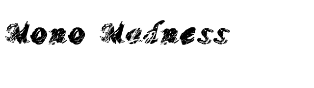 mono-madness font preview