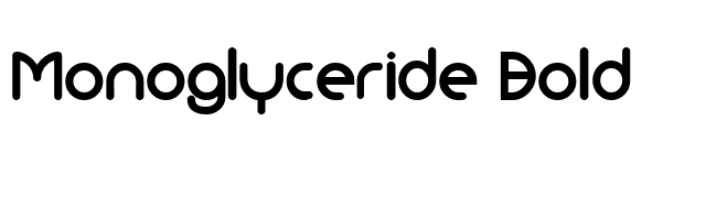 Monoglyceride Bold font preview