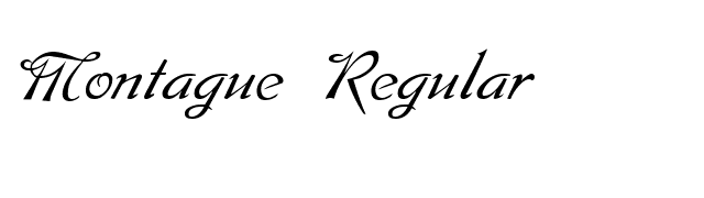 Montague Regular font preview