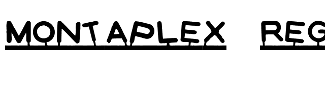 Montaplex-Regular font preview