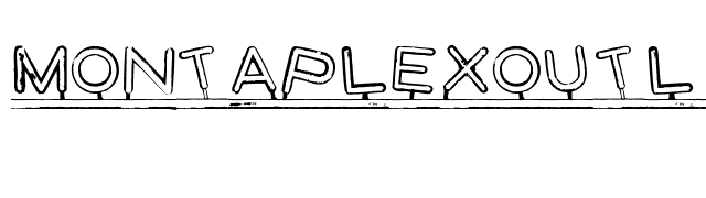 MontaplexOutline font preview