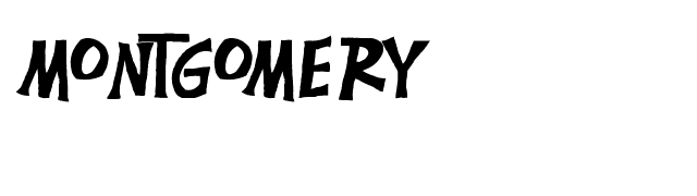 Montgomery font preview