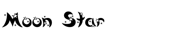 Moon Star font preview