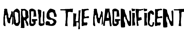 Morgus the Magnificent font preview