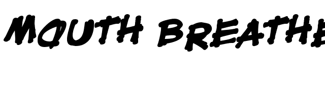 Mouth Breather BB Bold font preview