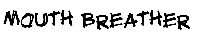 Mouth Breather BB font preview