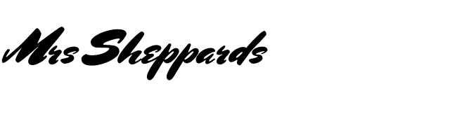 Mrs Sheppards font preview