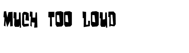 Much too loud font preview