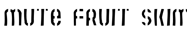 Mute Fruit Skimpy Krash font preview