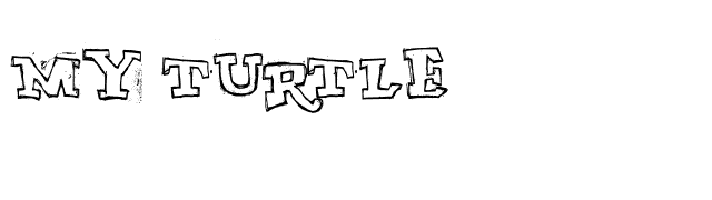 My Turtle font preview