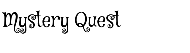 mystery-quest font preview