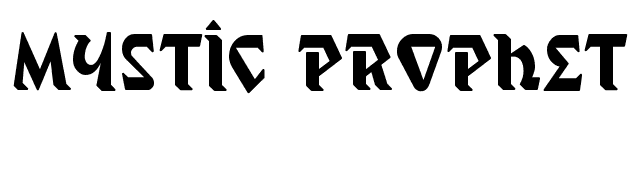 Mystic Prophet font preview