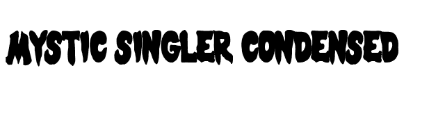 Mystic Singler Condensed font preview