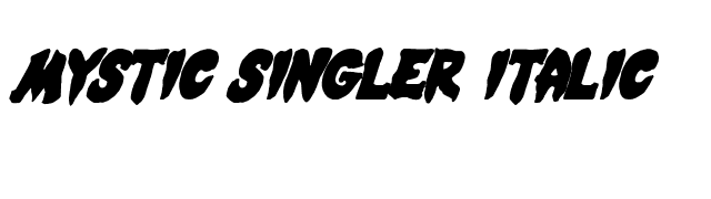 Mystic Singler Italic font preview
