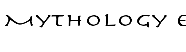 Mythology Extended Normal font preview