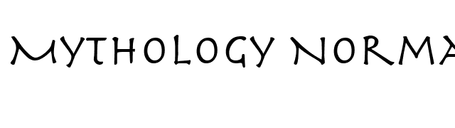 mythology-normal font preview