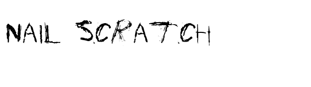 Nail Scratch font preview