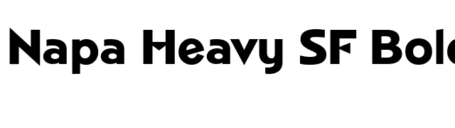 Napa Heavy SF Bold font preview