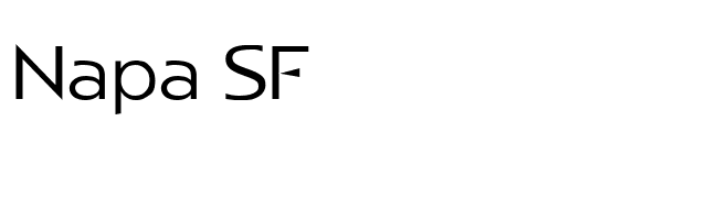 Napa SF font preview