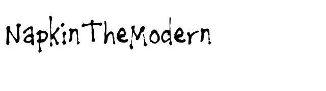 NapkinTheModern font preview