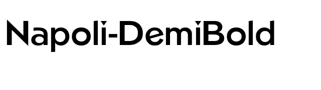 Napoli-DemiBold font preview
