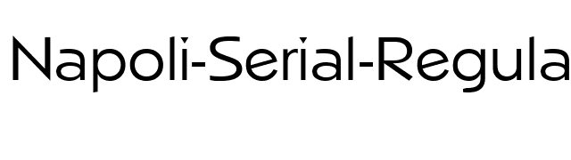 Napoli-Serial-Regular font preview