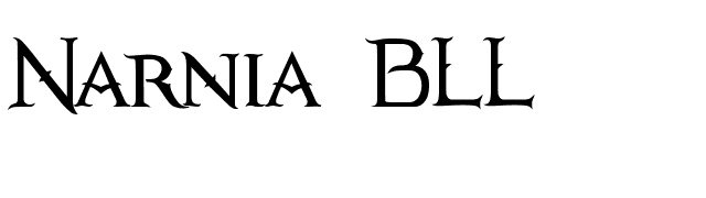 Narnia BLL font preview