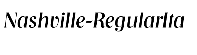 Nashville-RegularIta font preview