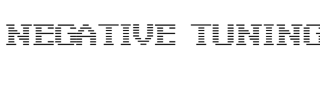negative-tuning font preview