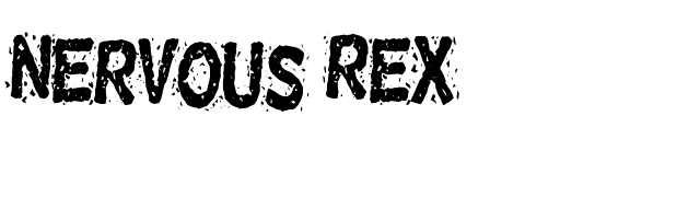 nervous-rex font preview