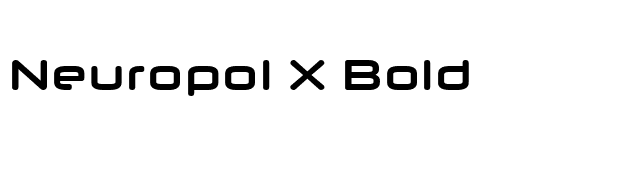 Neuropol X Bold font preview