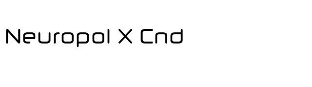 Neuropol X Cnd font preview