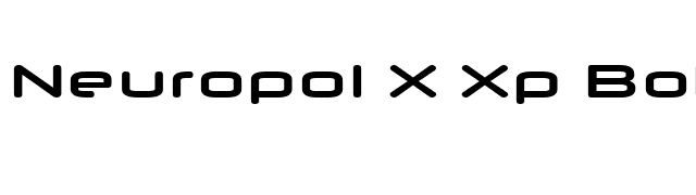 Neuropol X Xp Bold font preview