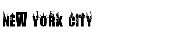 New York City font preview