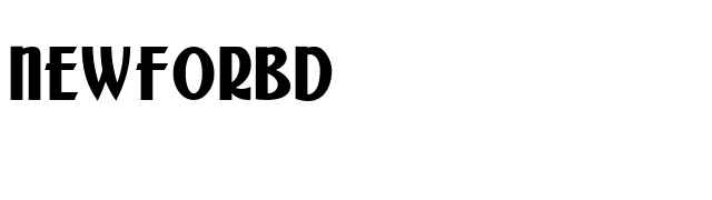 NEWFORBD font preview