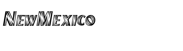 NewMexico font preview